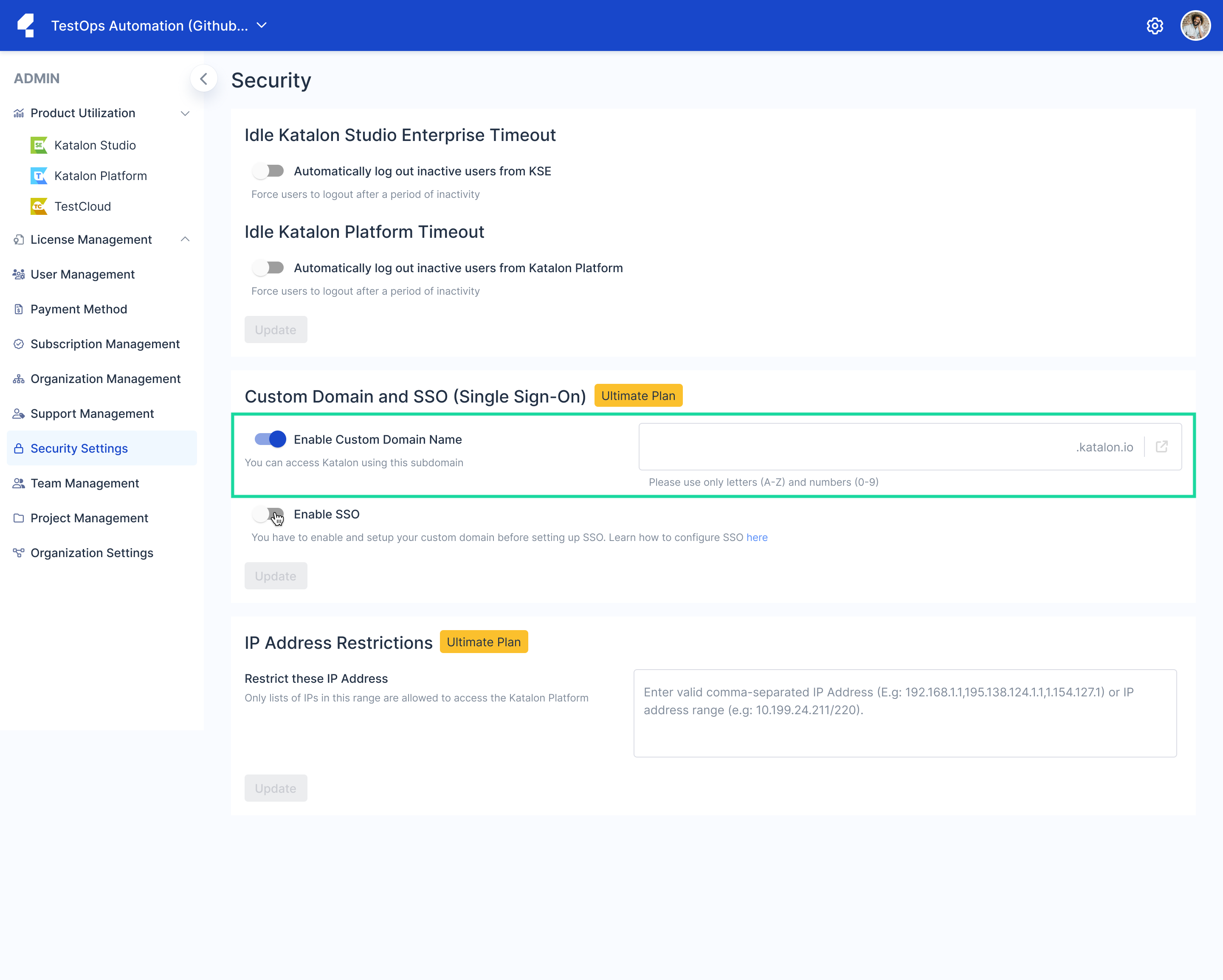 OSS - Enable Custom Domain