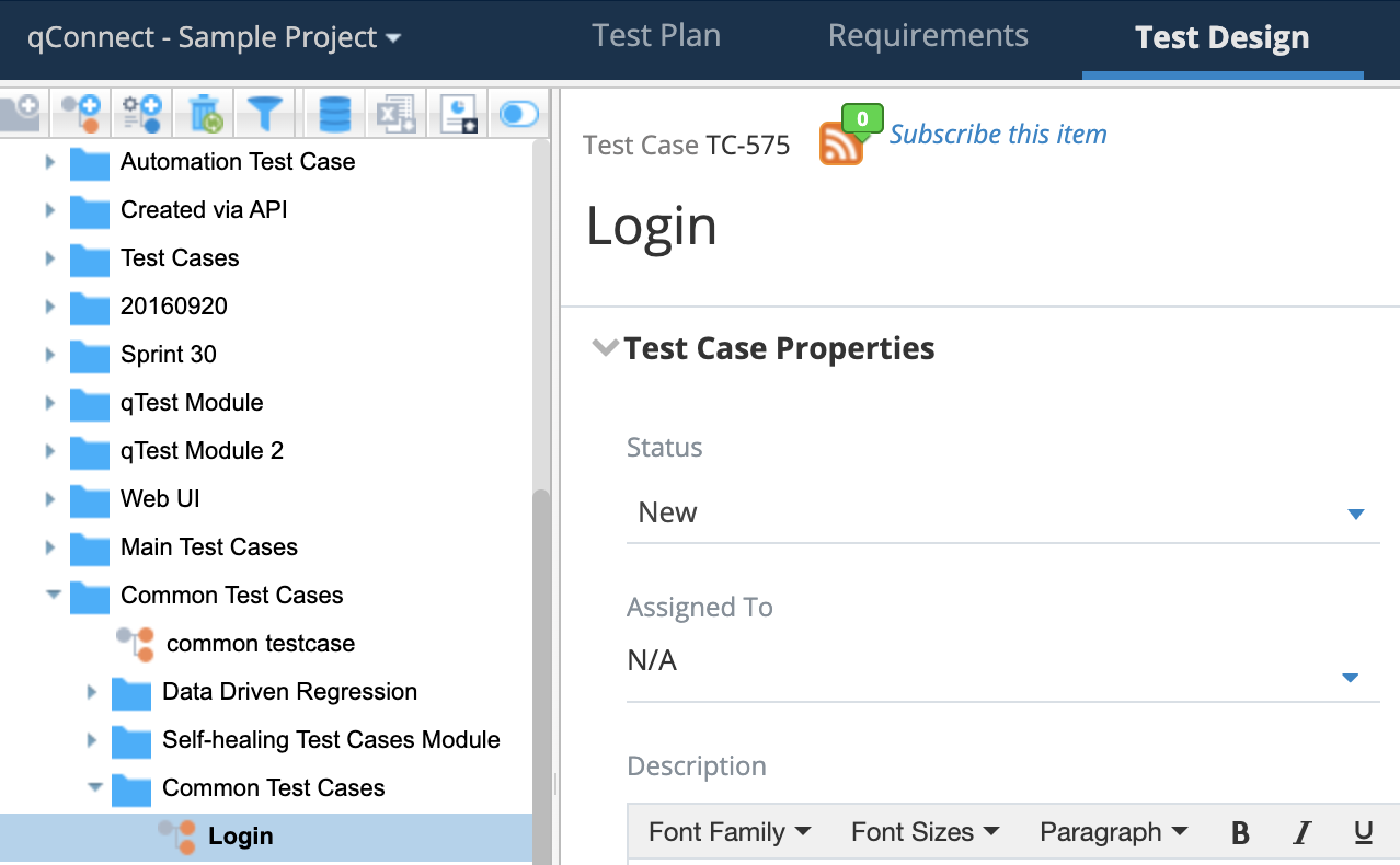 Verify upload test cases in qTest